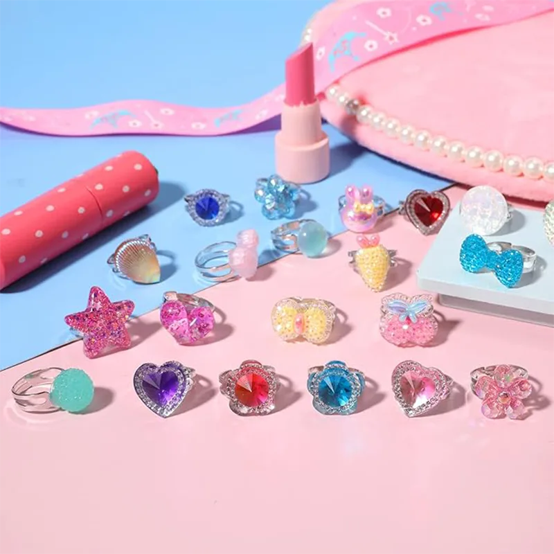 Acryl-Diamant-Kinderring